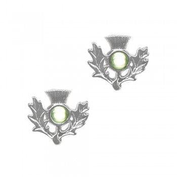 Birthstone Thistle Earrings