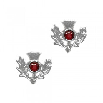 Birthstone Thistle Earrings