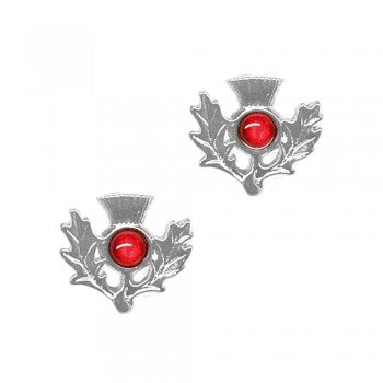 Birthstone Thistle Earrings