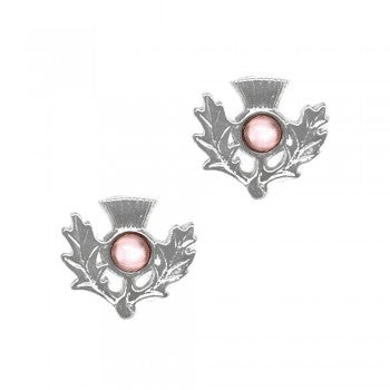 Birthstone Thistle Earrings