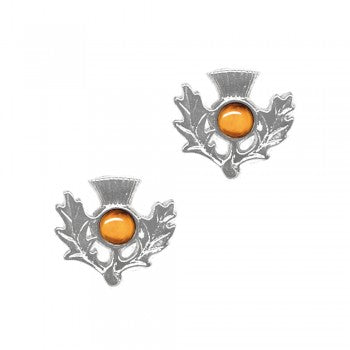 Birthstone Thistle Earrings