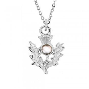 Birthstone Thistle Pendant