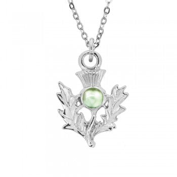 Birthstone Thistle Pendant