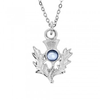 Birthstone Thistle Pendant