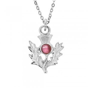 Birthstone Thistle Pendant