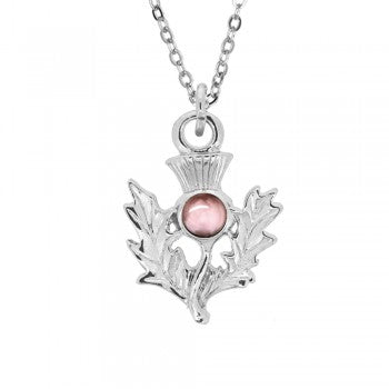 Birthstone Thistle Pendant