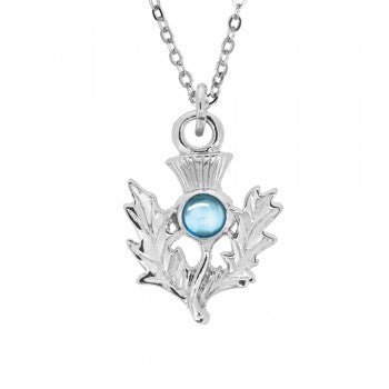 Birthstone Thistle Pendant