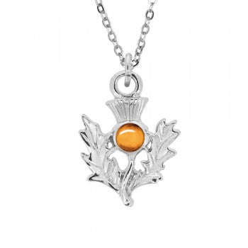 Birthstone Thistle Pendant