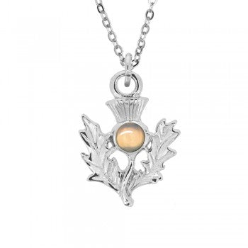 Birthstone Thistle Pendant